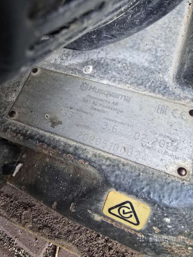 Vibroplokštė Husqvarna 130 kg - nuotraukos Nr. 4