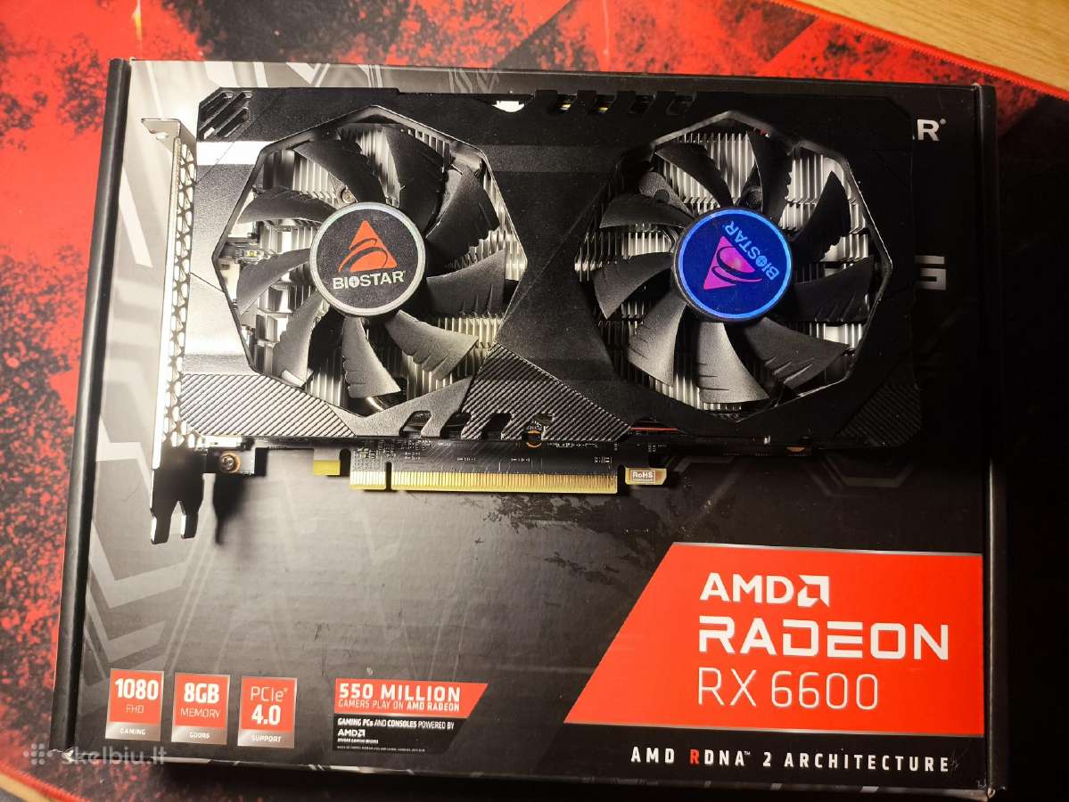 Biostar Rx6600 8gb - nuotraukos Nr. 2