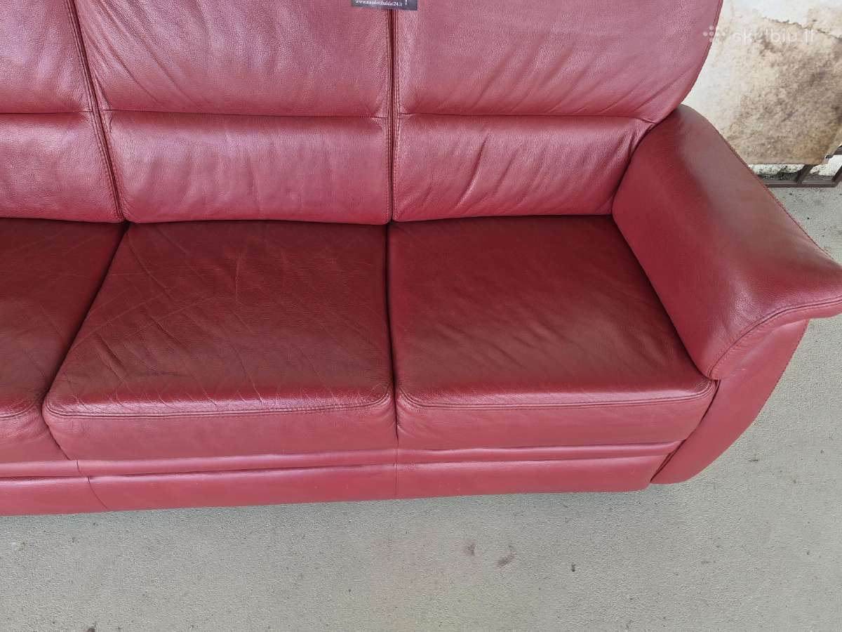 Odinė sofa - nuotraukos Nr. 4