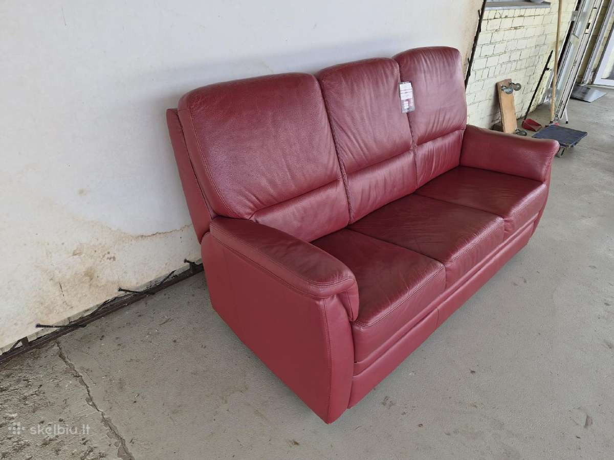 Odinė sofa - nuotraukos Nr. 5