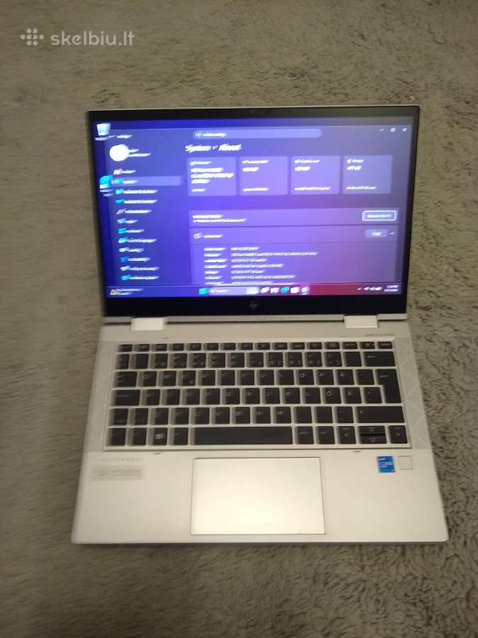 Elitebook X360 i5-1145/16/500 - nuotraukos Nr. 2