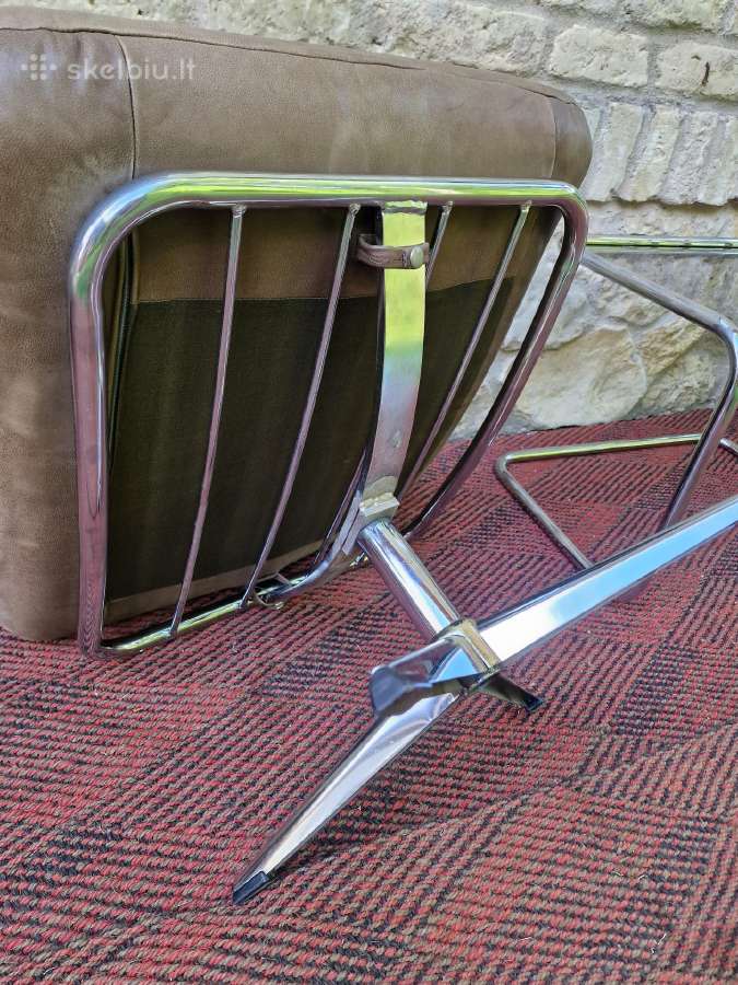 Vintažinis mid century Bauhaus st.pakojis/pufas - nuotraukos Nr. 6