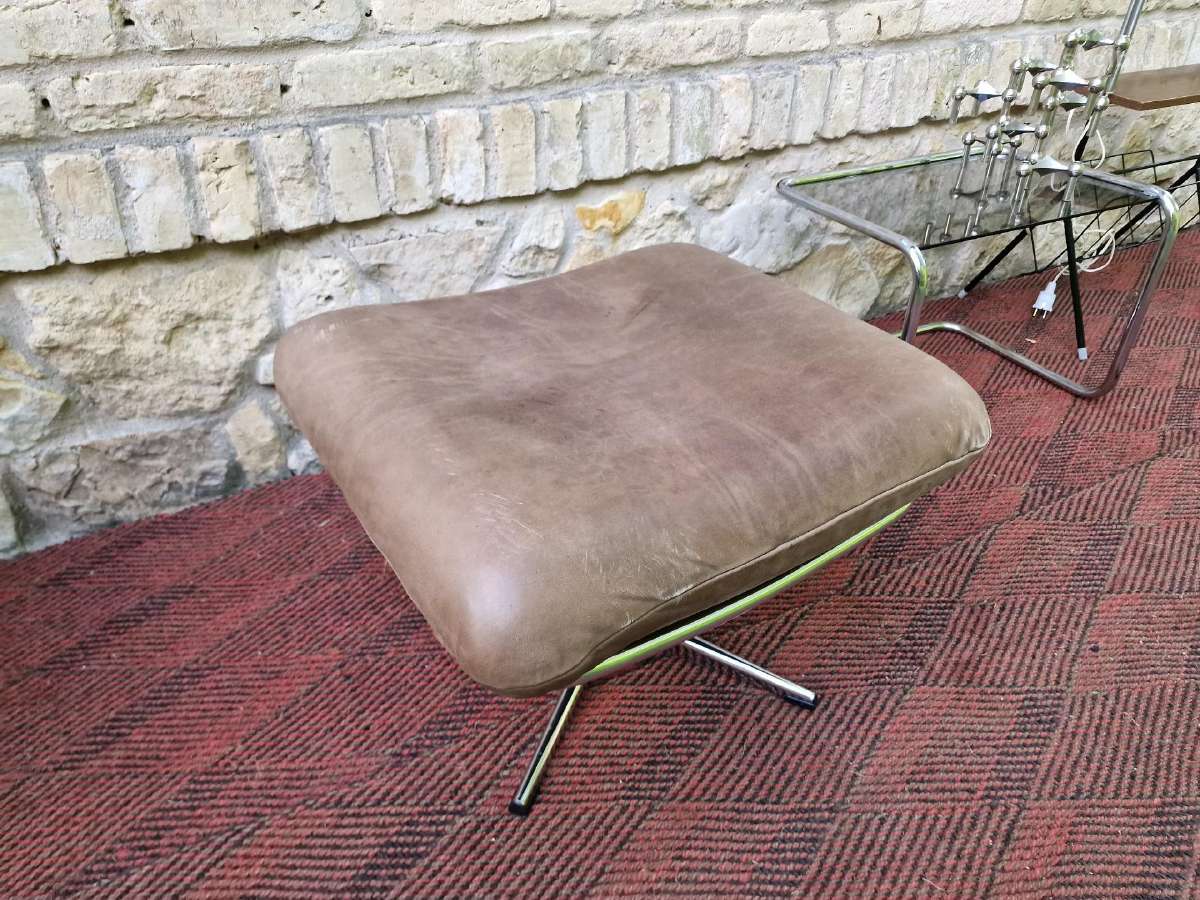 Vintažinis mid century Bauhaus st.pakojis/pufas - nuotraukos Nr. 13