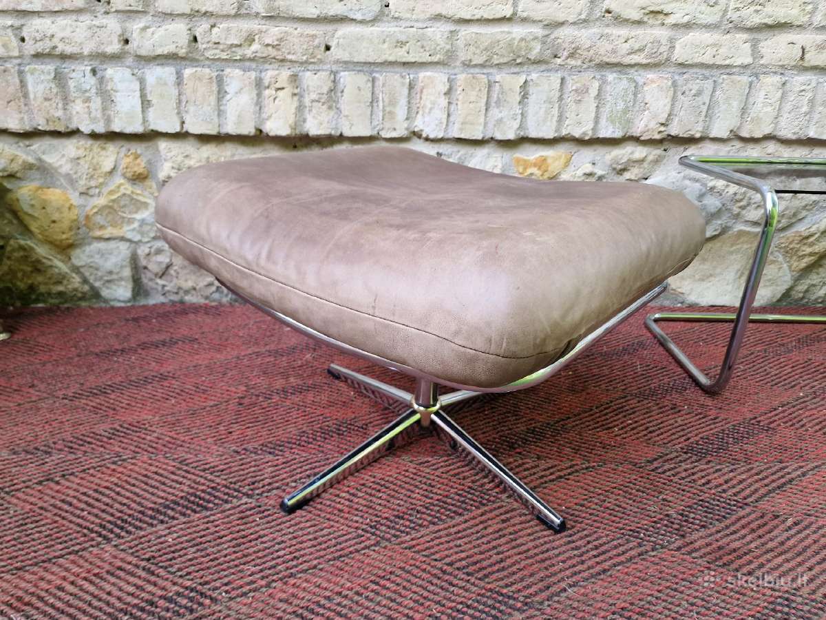 Vintažinis mid century Bauhaus st.pakojis/pufas - nuotraukos Nr. 16