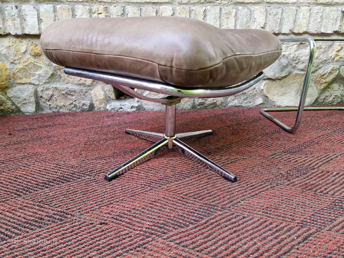 Vintažinis mid century Bauhaus st.pakojis/pufas - nuotraukos Nr. 17