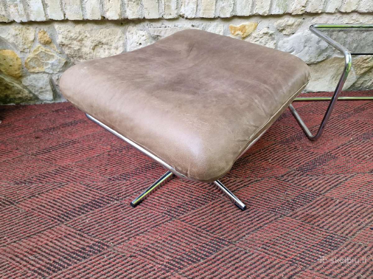 Vintažinis mid century Bauhaus st.pakojis/pufas - nuotraukos Nr. 18