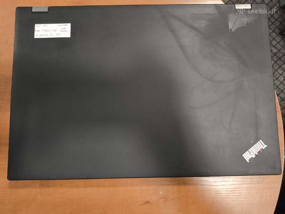 Thinkpad P53 15.6 i7-9750h 32gb 1tb SSD T2000 4gb - nuotraukos Nr. 3
