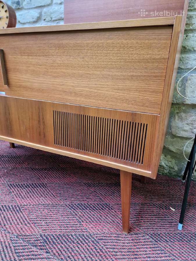 Vintažinis mid century tikmedžio audiocentras Saba - nuotraukos Nr. 11