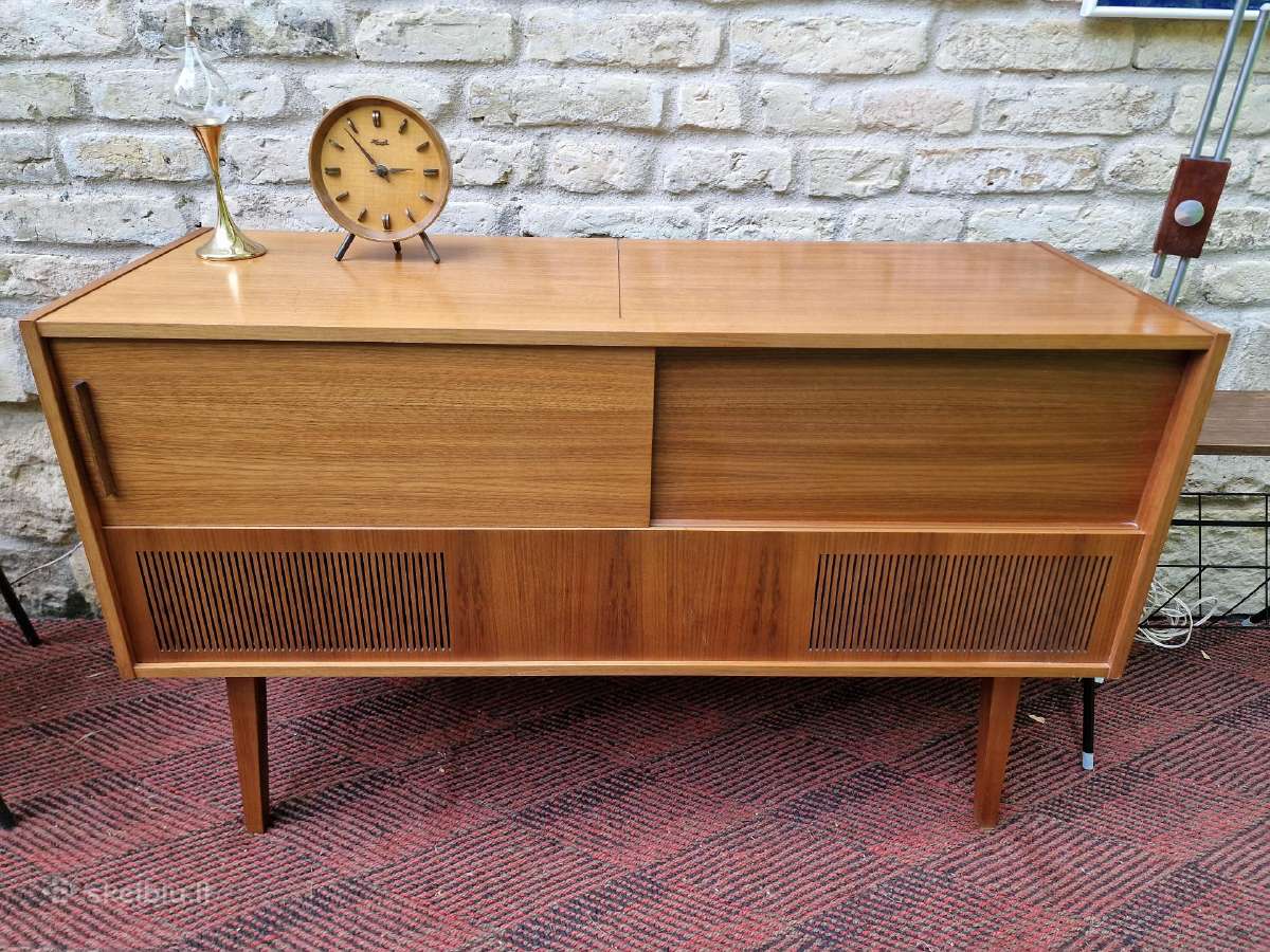Vintažinis mid century tikmedžio audiocentras Saba - nuotraukos Nr. 18