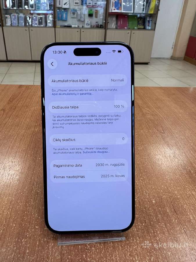 Apple iPhone 15 Pro 128 GB (naudotas) - nuotraukos Nr. 2