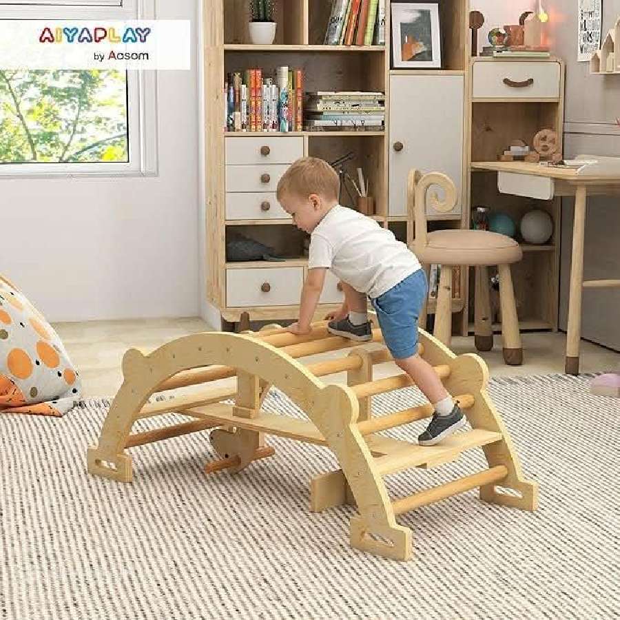 Vaikiškas fotelis-reglaineris,2in1 supynės-laipynė - nuotraukos Nr. 6