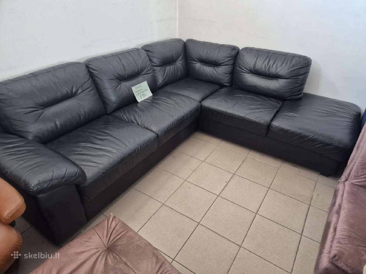Gražus natūralios odos kampas +fotelis - nuotraukos Nr. 7