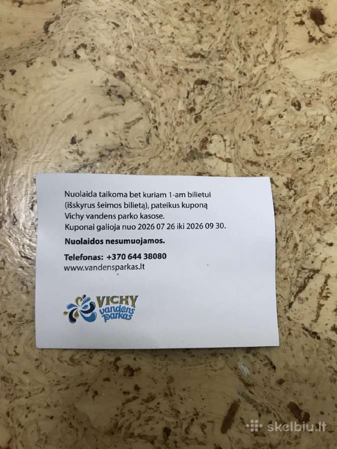 Vichy vandens parko nuolaidų kuponai - nuotraukos Nr. 2