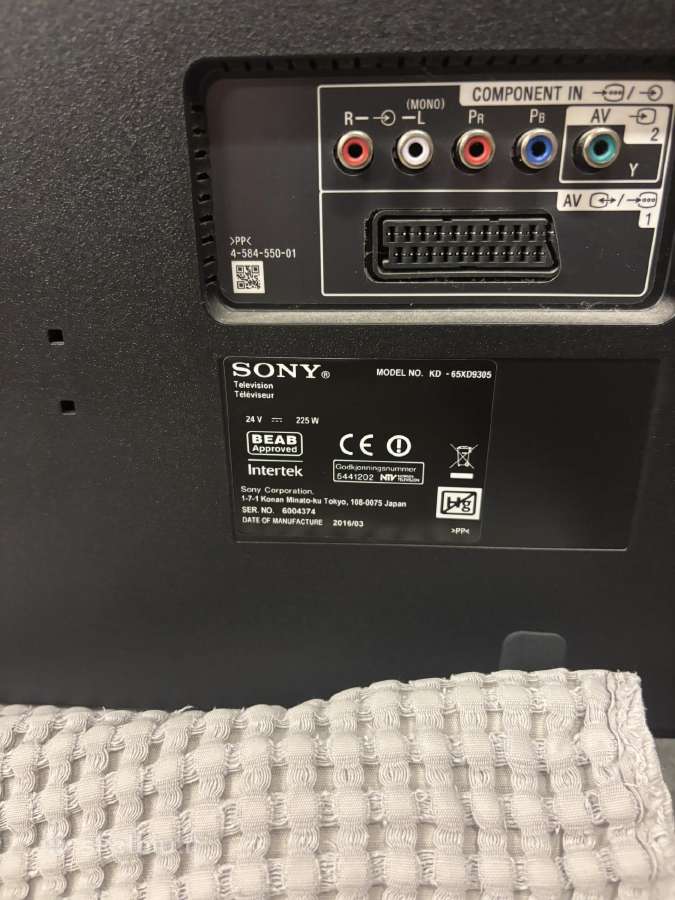 Sony Televizorius Kd 65xd9305 - nuotraukos Nr. 2