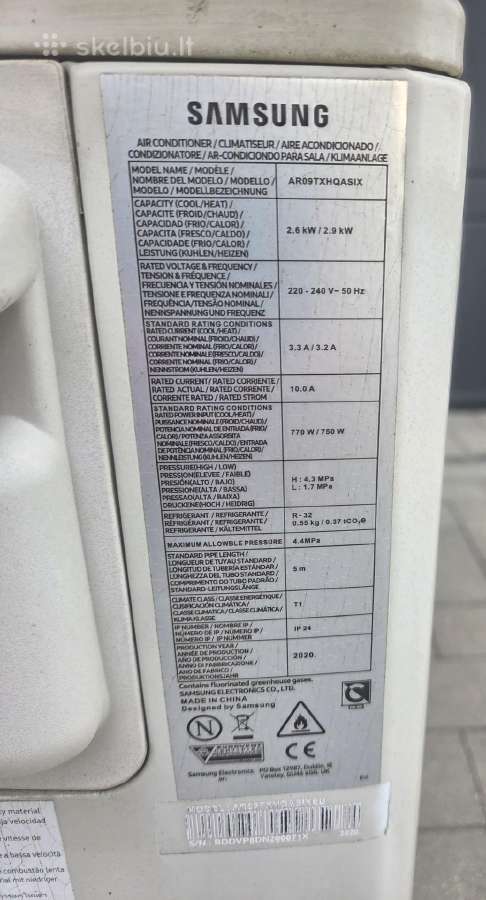 Samsung oro kondicionierius Ar09txhqasin-ar09txhqa - nuotraukos Nr. 5