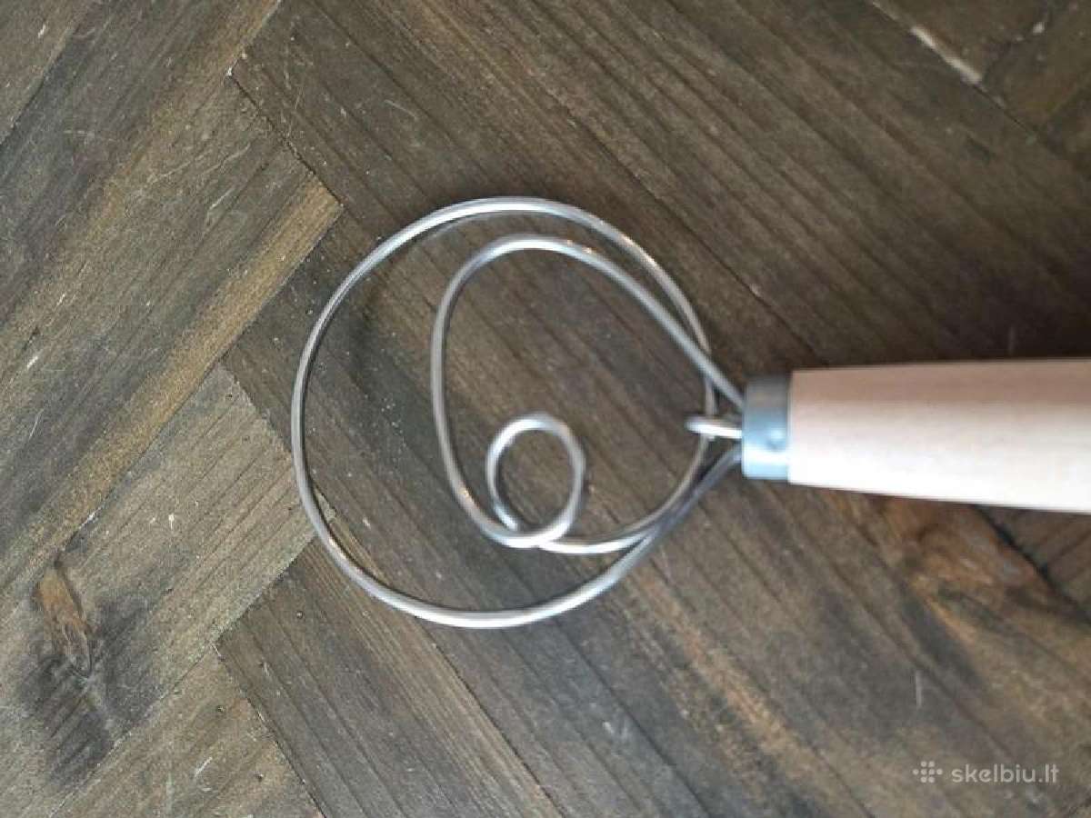 Daniška tešlos šluotelė / dough whisk - nuotraukos Nr. 3