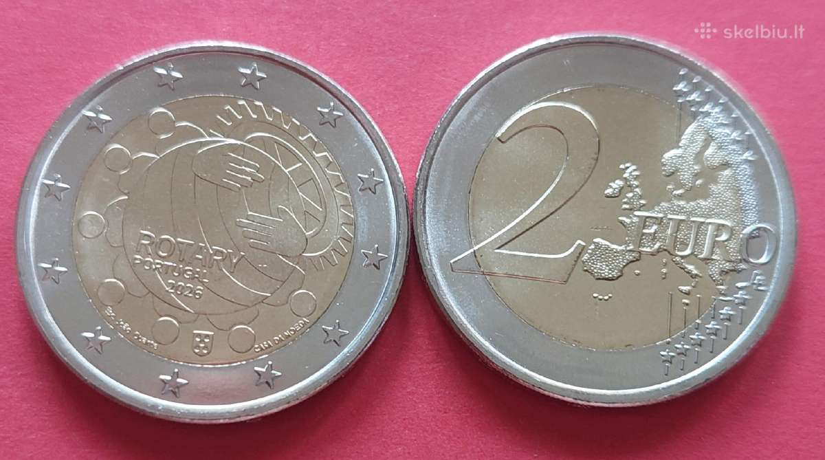 Progines 2€ monetos Portugalijos Unc - nuotraukos Nr. 4