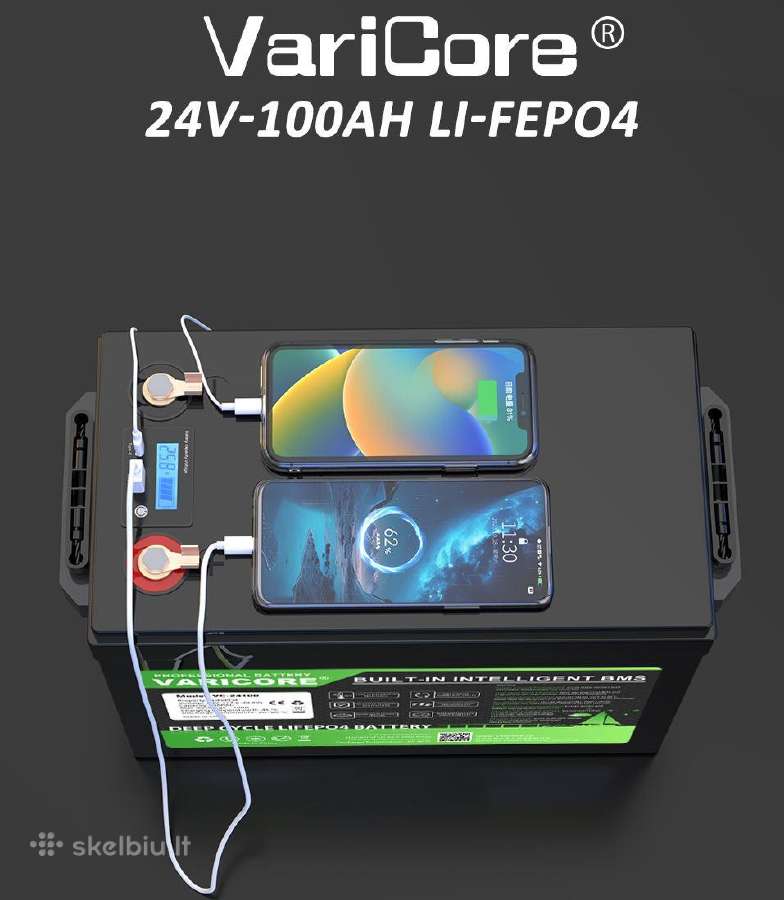 Varicore Lifepo4 akumuliatoriai 12/24v 32ah-180ah - nuotraukos Nr. 10