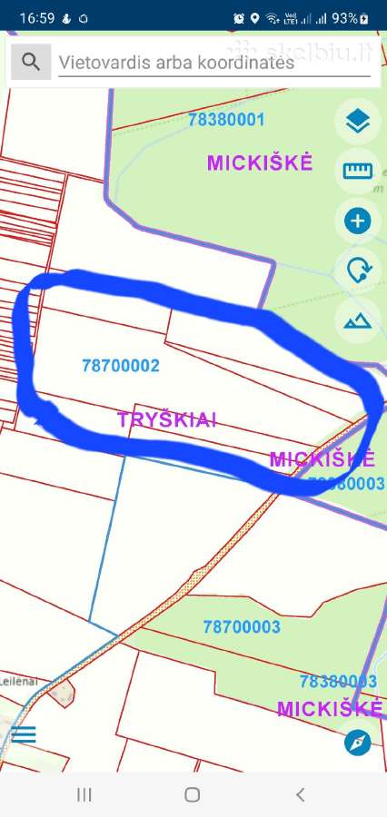 Parduodu ž.ū. paskirties žemę Telšių r. Tryškiuose - nuotraukos Nr. 3