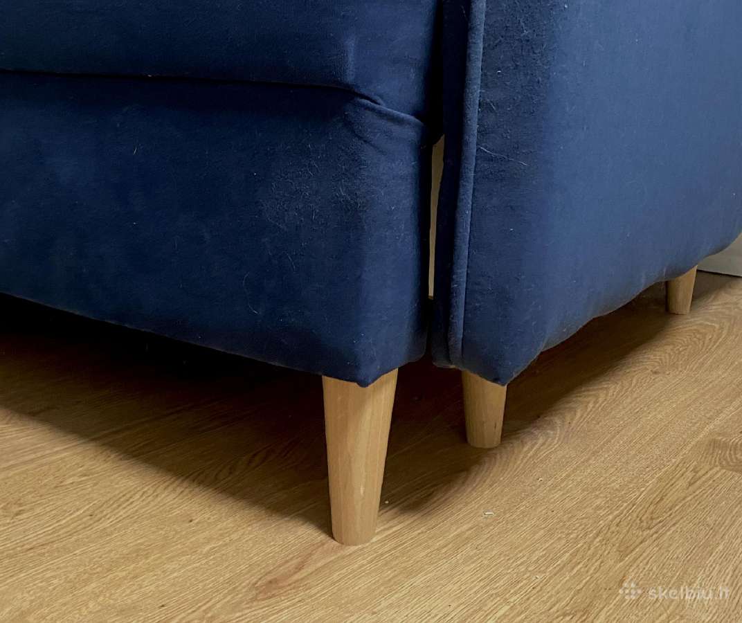 Moderni mėlyna sofa - nuotraukos Nr. 2