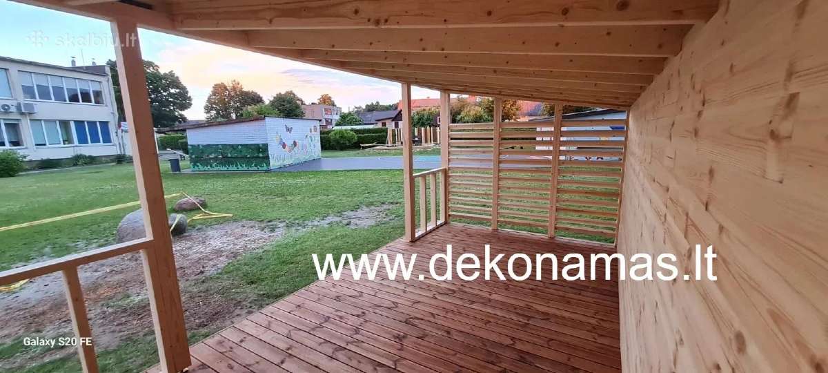 Medinė pavėsinė Rondo 560x284 cm – 15,9 m² - nuotraukos Nr. 4