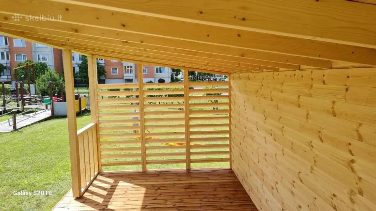 Medinė pavėsinė Rondo 560x284 cm – 15,9 m² - nuotraukos Nr. 2