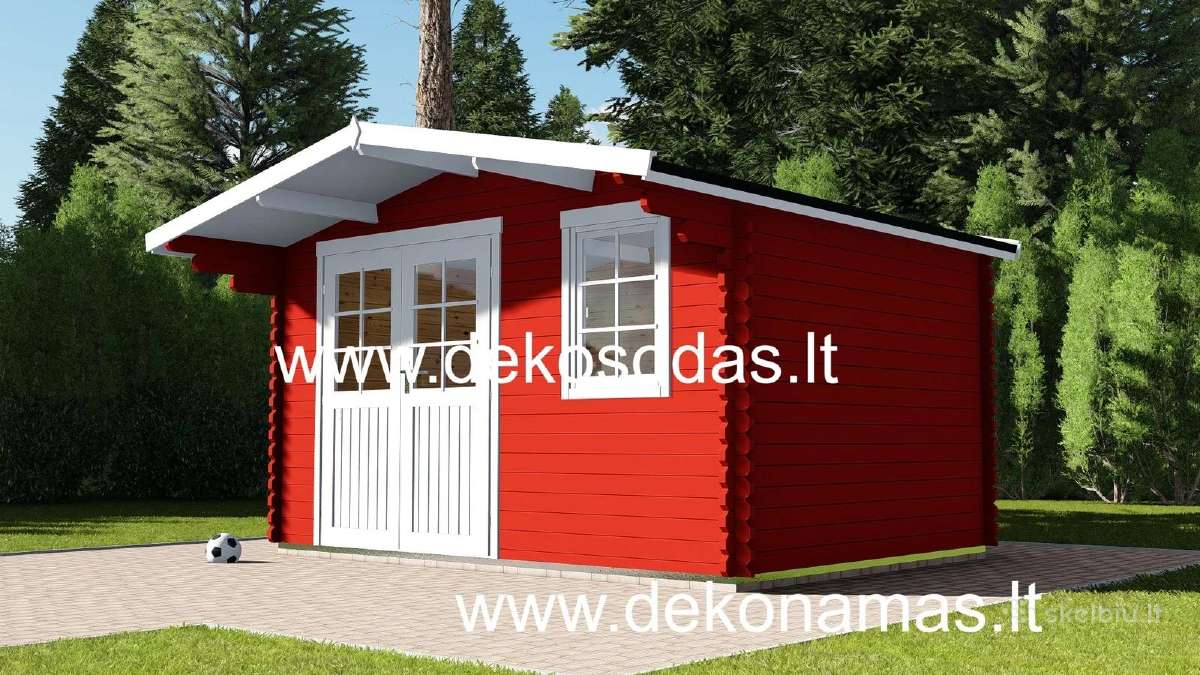 Medinis sodo namelis „Greenhaven 40“ 390x300 cm - nuotraukos Nr. 2