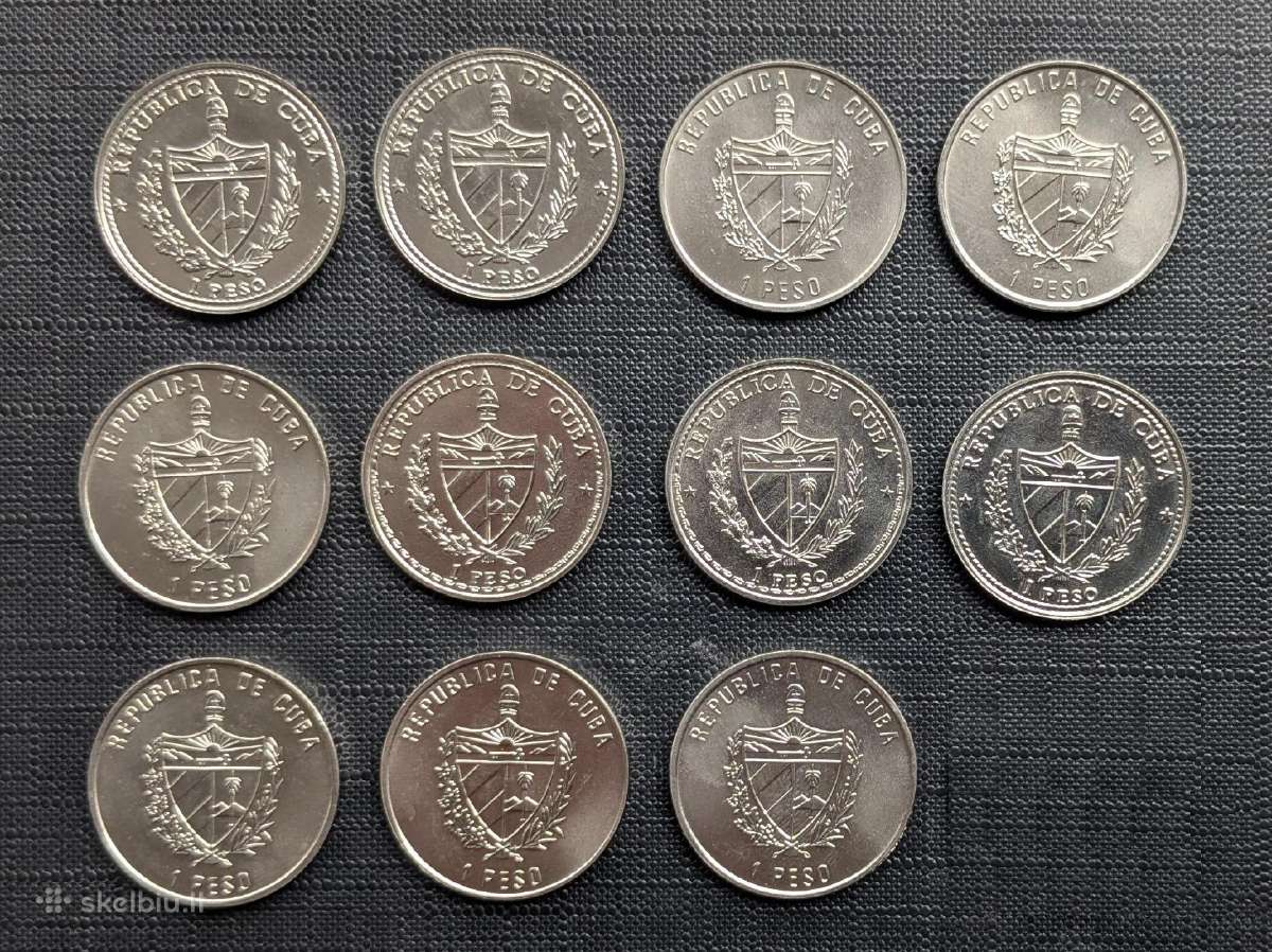 Kuba 1 peso, 11 skirtingų - nuotraukos Nr. 2