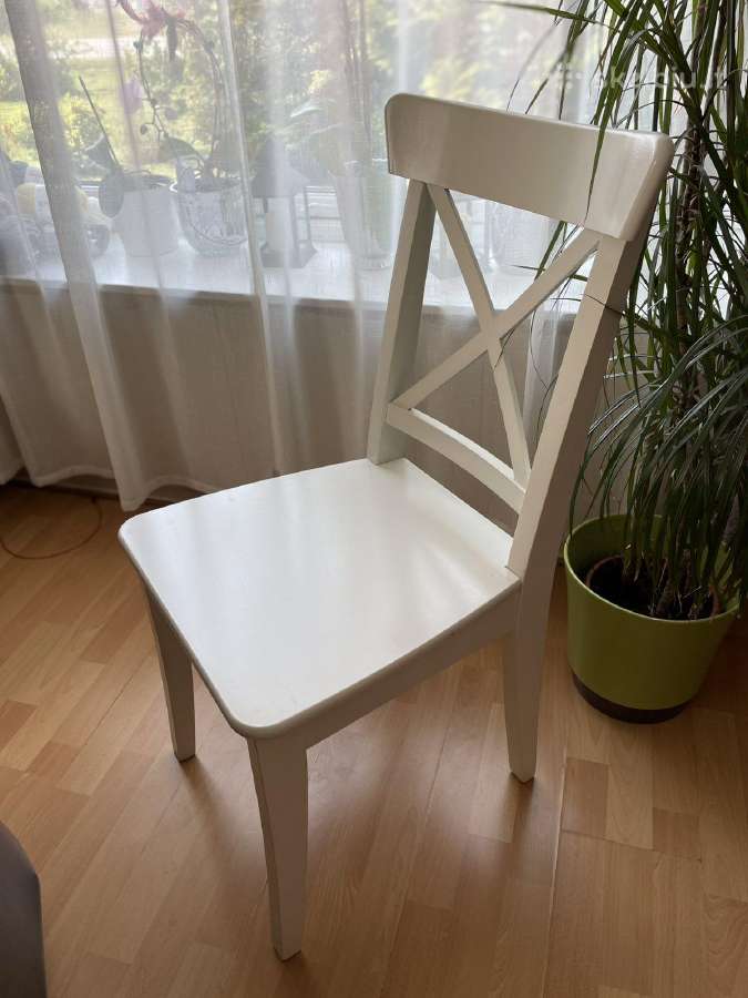 Medinės kėdės ir stalas - nuotraukos Nr. 9