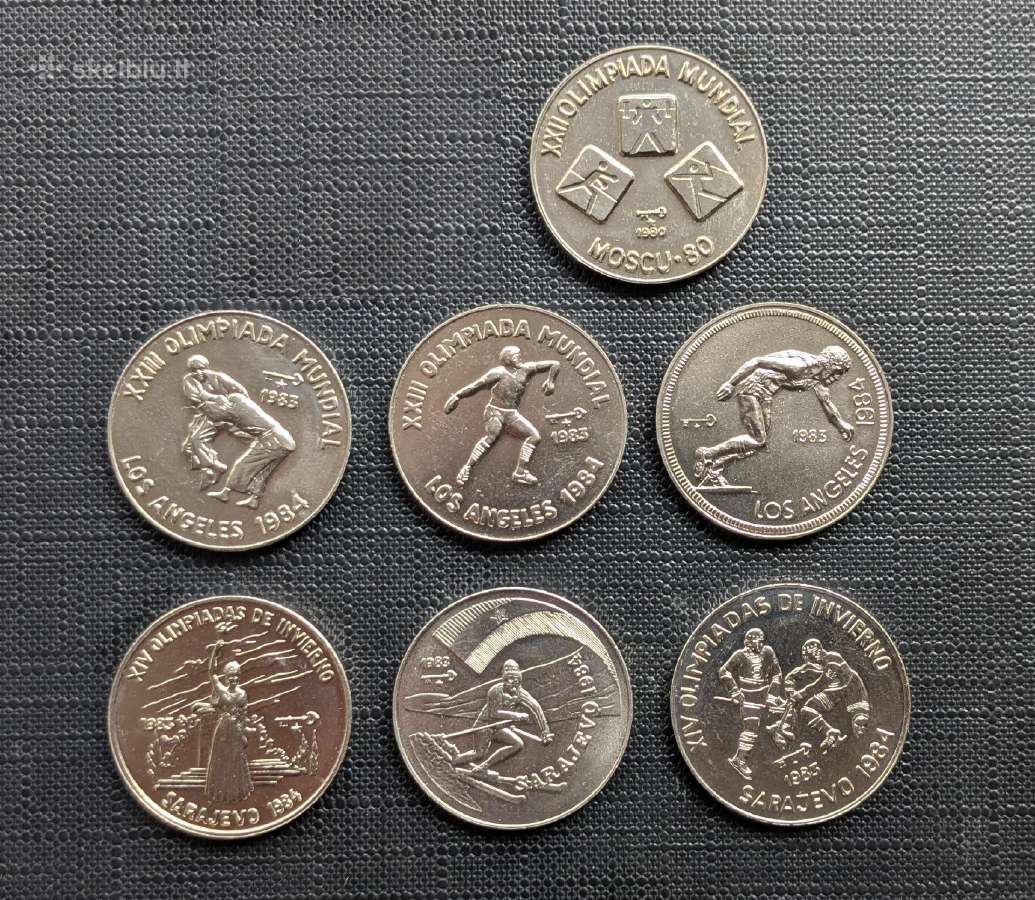 Kuba 1peso. Sportas, 13 skirtingų. - nuotraukos Nr. 3