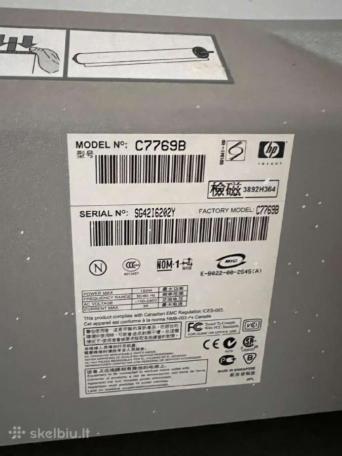 Hp Designjet 500 C7769b 24 (61 cm) braižytuvas - nuotraukos Nr. 2