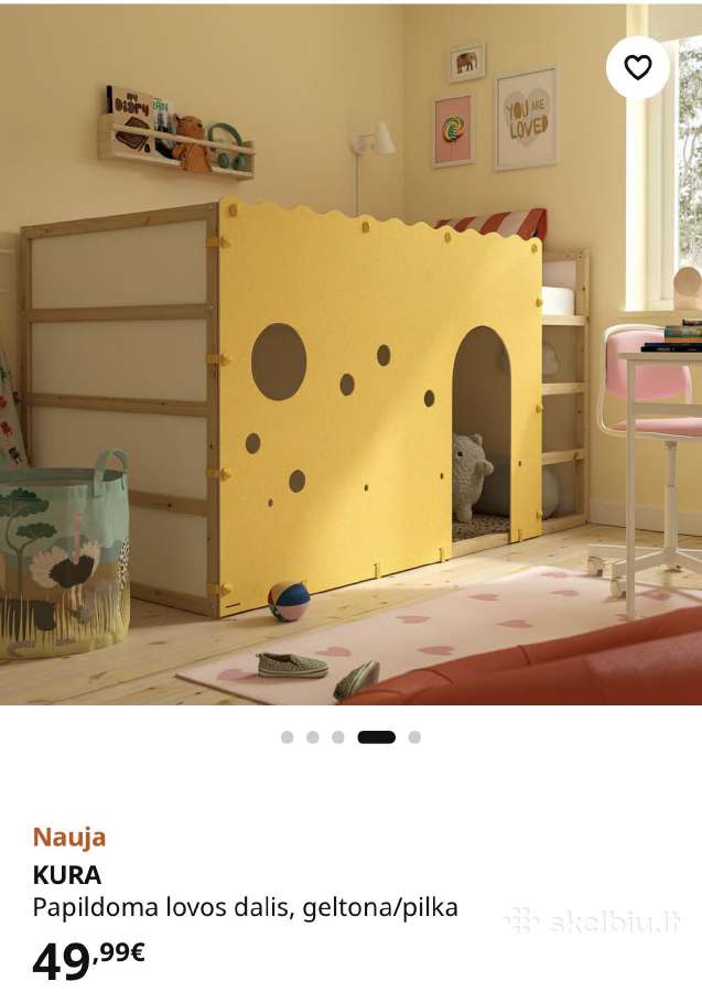 Vaikiška dvipusė lova Ikea su priedais dovanų - nuotraukos Nr. 11