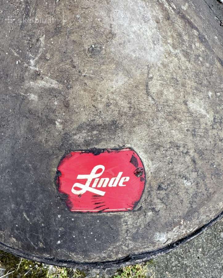 Senovinis vokišk. Linde indas ir metal bidonas - nuotraukos Nr. 3