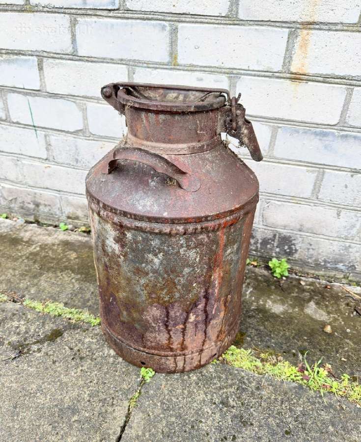 Senovinis vokišk. Linde indas ir metal bidonas - nuotraukos Nr. 5