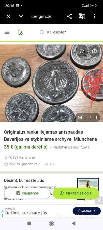 Štampas medalis - nuotraukos Nr. 9
