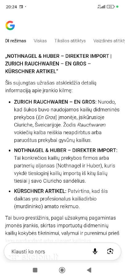 Antikvarinės kailidirbio šukos - nuotraukos Nr. 7