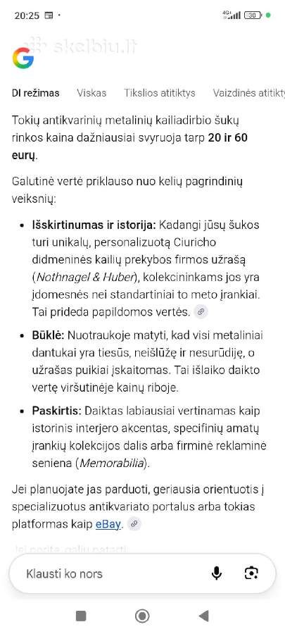 Antikvarinės kailidirbio šukos - nuotraukos Nr. 9