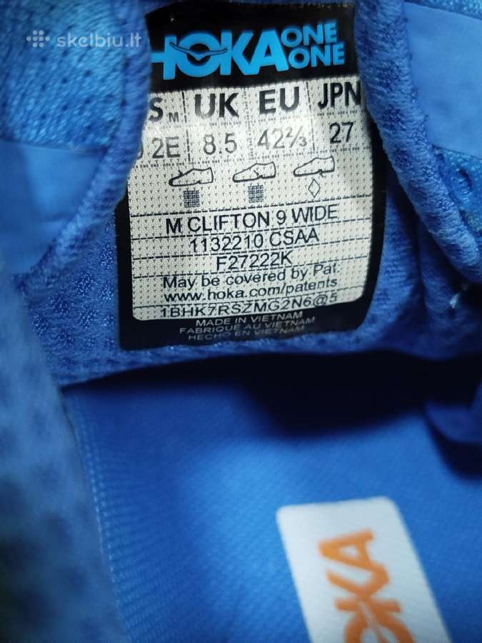 Hoka One One Clifton 9 width bėgimo bateliai kedai - nuotraukos Nr. 5