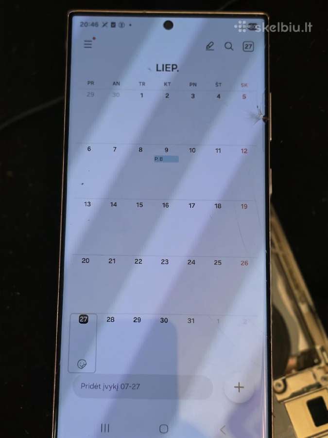 Samsug Galaxy S23 ultra tik ekranas su pikseliu - nuotraukos Nr. 2