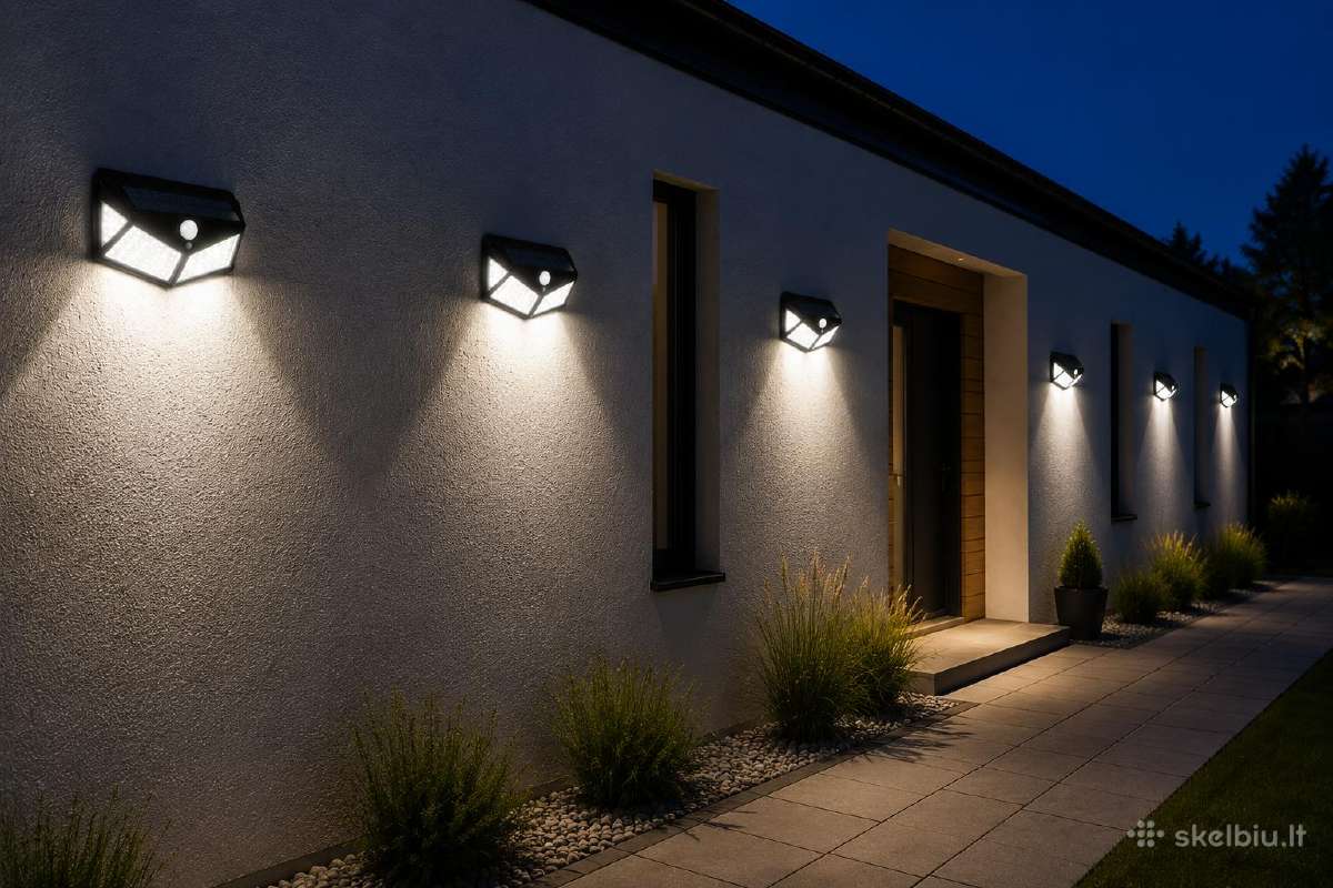 LED lauko lempos, su bateriją. Naujos su dėžute! - nuotraukos Nr. 5