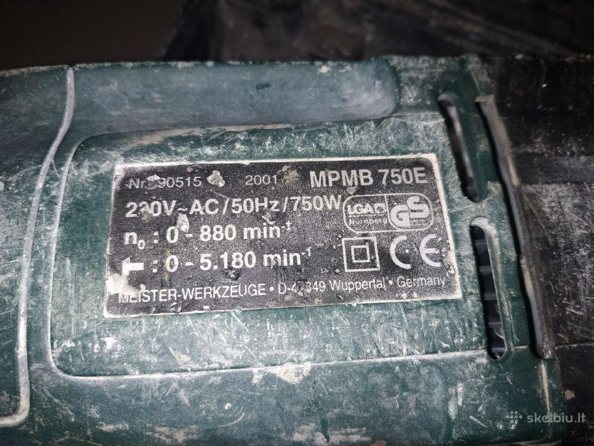 Elektrinis smūginis gręžtuvas grąžtas - nuotraukos Nr. 2