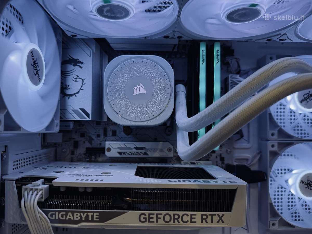 Baltas kompiuteris 7600x + Rtx 5060 Ti 32gb Ddr5 - nuotraukos Nr. 2