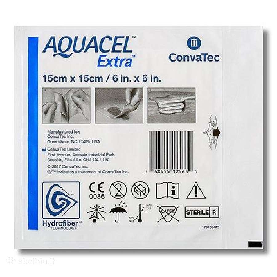 Medicininiai tvarsčiai Aquacel Ag+, Mepilex XT, Gr - nuotraukos Nr. 2