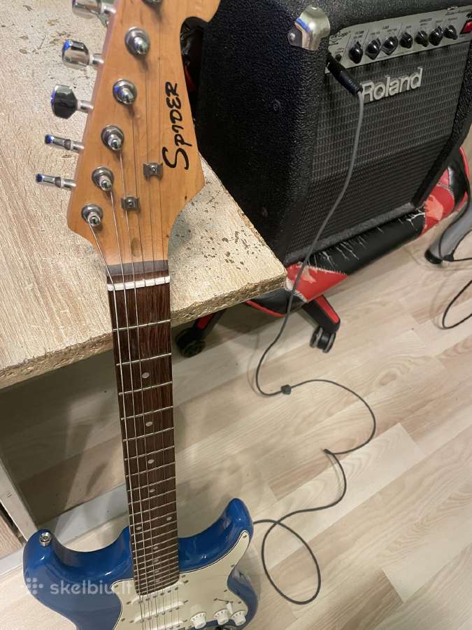Elektrine gitara, stiprintuvas ir kabelis - nuotraukos Nr. 2