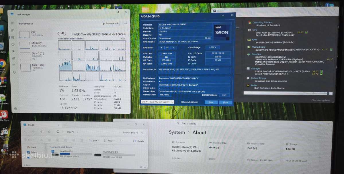 X9drd-if+ 2xe5-2690v2 + 104 GB RAM Ddr3 Ecc - nuotraukos Nr. 8