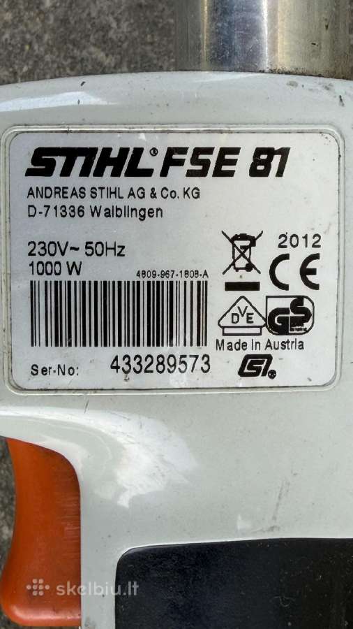 Elektrinės gyvatvorių žirklės "Gardena" :stihl - nuotraukos Nr. 7