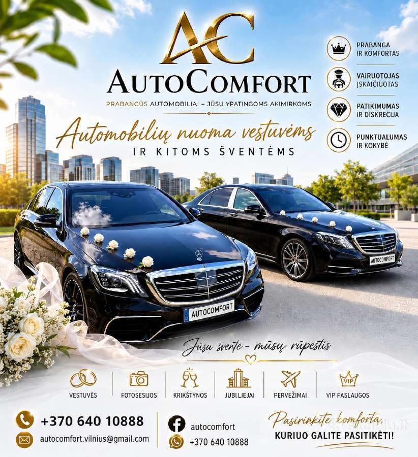 Automobilių nuoma vestuvėms MB S Klasės - nuotraukos Nr. 25