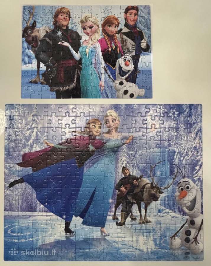 Frozen Disney dvi dėlionės (Puzzles) - nuotraukos Nr. 2
