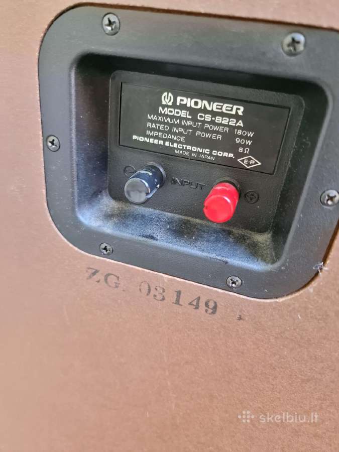 Vintažinės garso kolonėlės Pioneer Cs-822a - nuotraukos Nr. 8