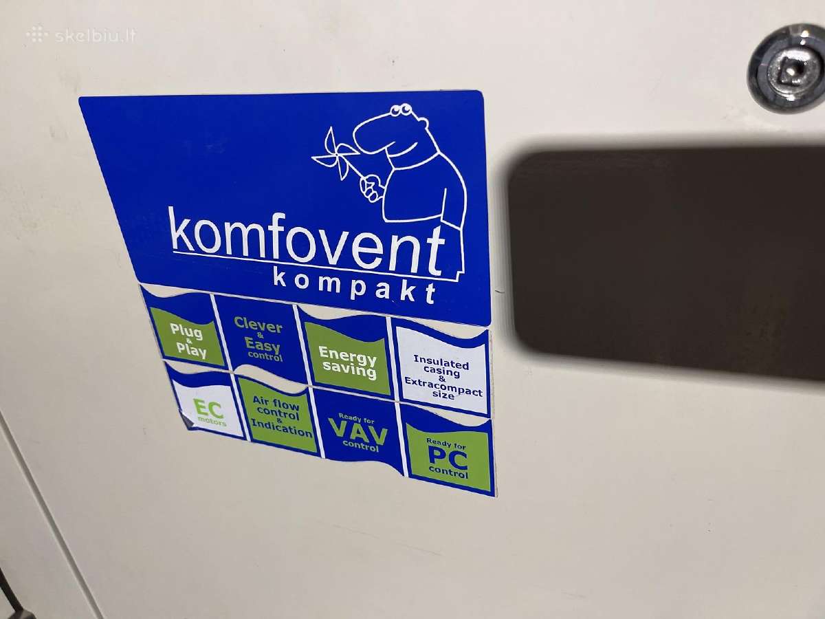 Komfovent rotacinis rekuperatorius su el. šildytuv - nuotraukos Nr. 5